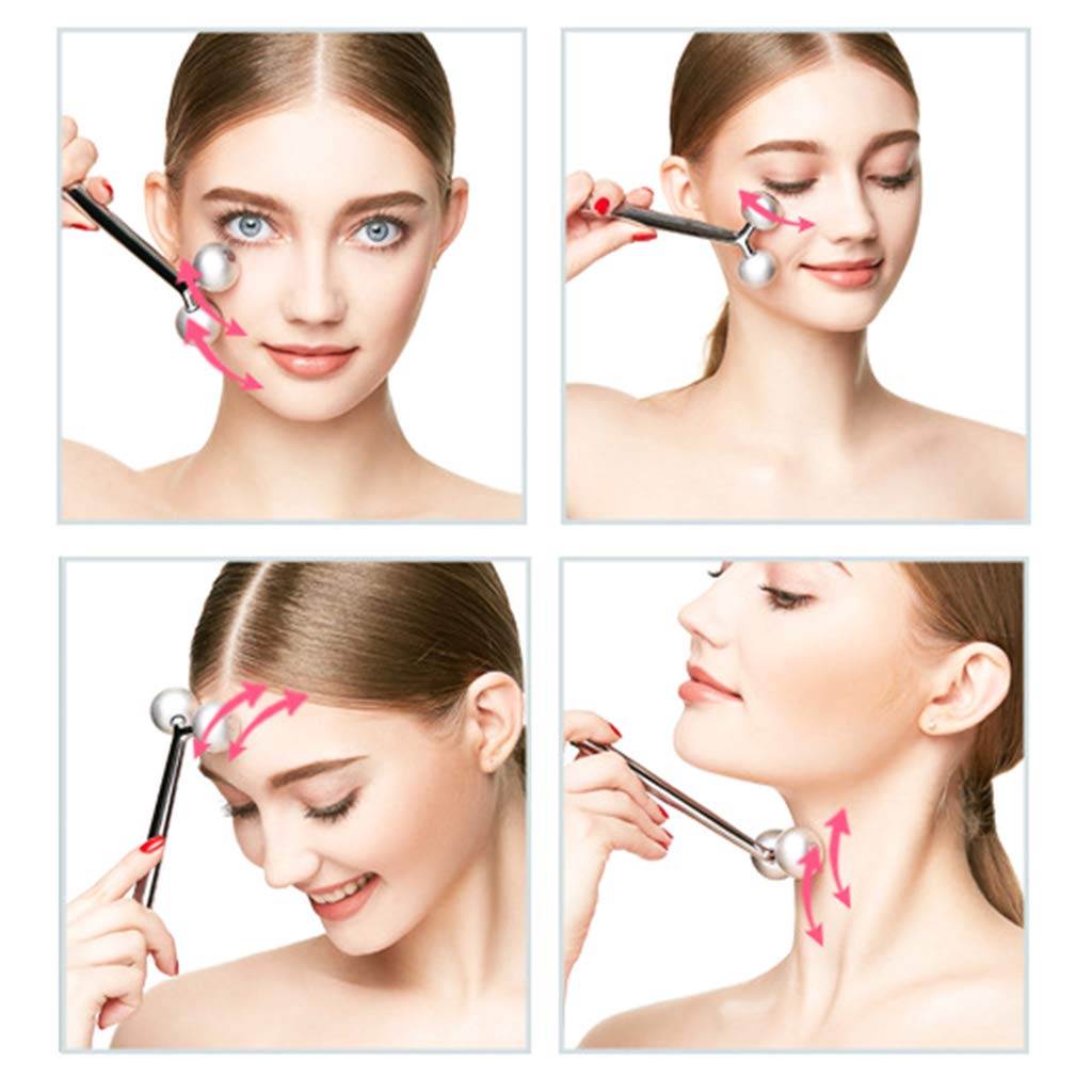 Uitndvyte for Facial Roller Massager Y Shape Remover Skin Tightening Massage Beauty Tool