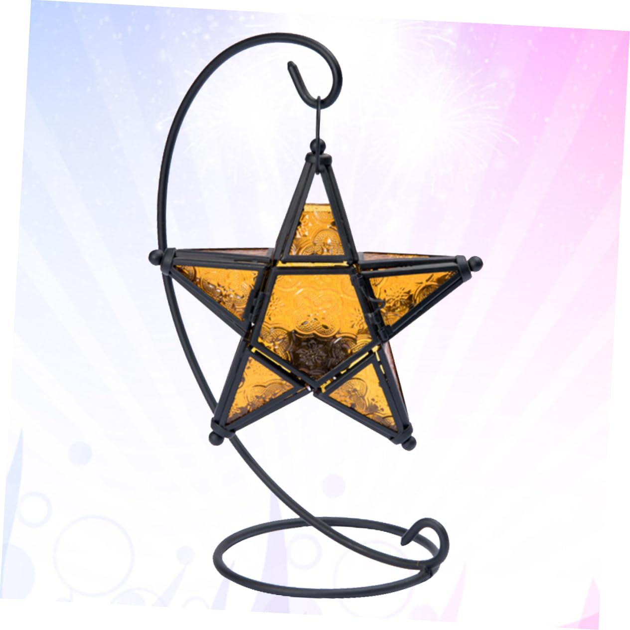 RORPOIR Candlestick Decorative Home Accessories Candle Holder Lantern Cone Holder Stand Moroccan Candle Aroma Diffuser Iron Art Lamp Dining Room Table Decor Terrarium Decor Plant Wedding