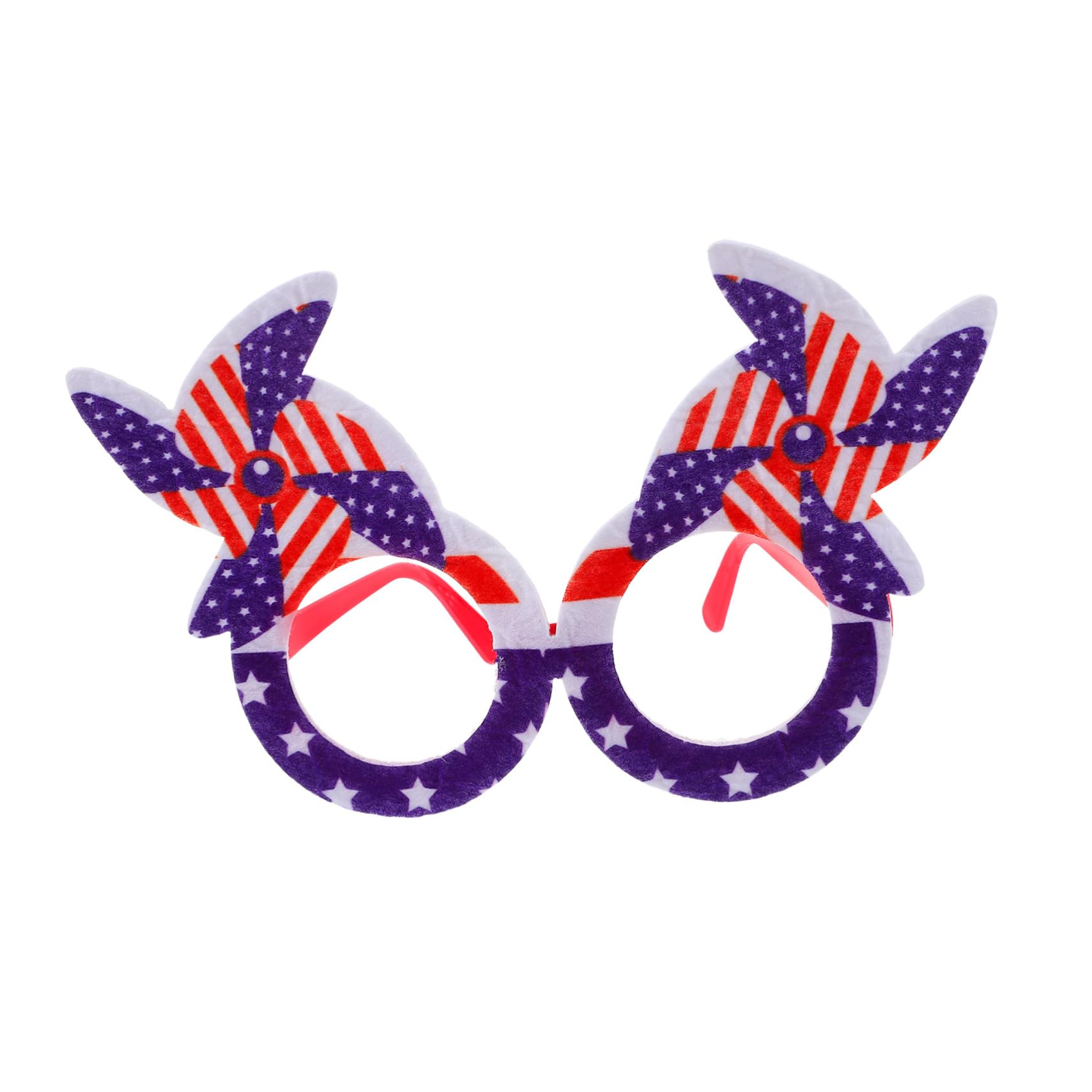 NOLITOY Independence Day Windmill Style Glasses Party Eyewear Patriotic Decor Boys and Girls Photo Booth Props
