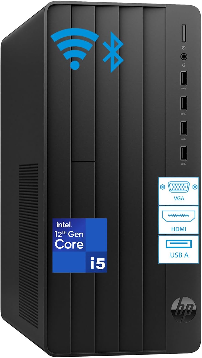HP Tower PC Desktop Computer for Home Business Student, Intel 6-Core i5-12500, 32GB DDR4 RAM, 1TB PCIe SSD, WiFi, Bluetooth, RJ-45, HDMI, VGA, Keyboard and Mouse, Windows 11 Home HP Tower PC Desktop Computer for Home Business Student, Intel 6-Core i5-12500, 32GB DDR4 RAM, 1TB PCIe SSD, WiFi, Bluetooth, RJ-45, HDMI, VGA, Keyboard and Mouse, Windows 11 Home
