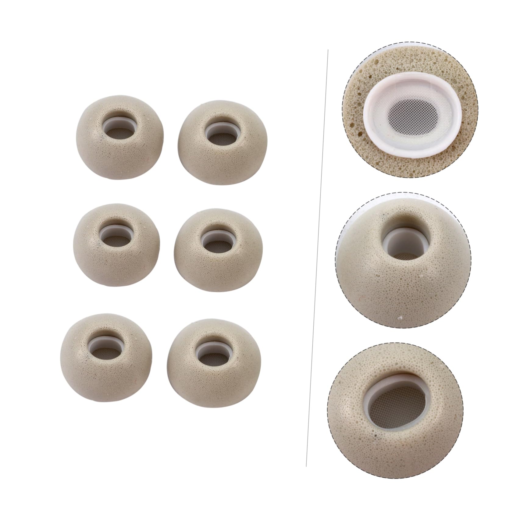 Hemobllo 9pares Almohadillas De Repuesto para Pro Memoria Silenciosas y Confortables Mediano y Accesorios De Auriculares para Mejorar La Calidad De Sonido