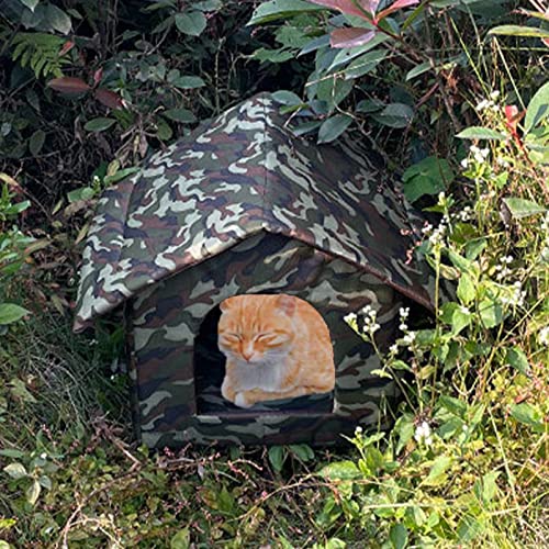 Maison pour chat pliable et résistante aux intempéries pour un abri extérieur durable - 6