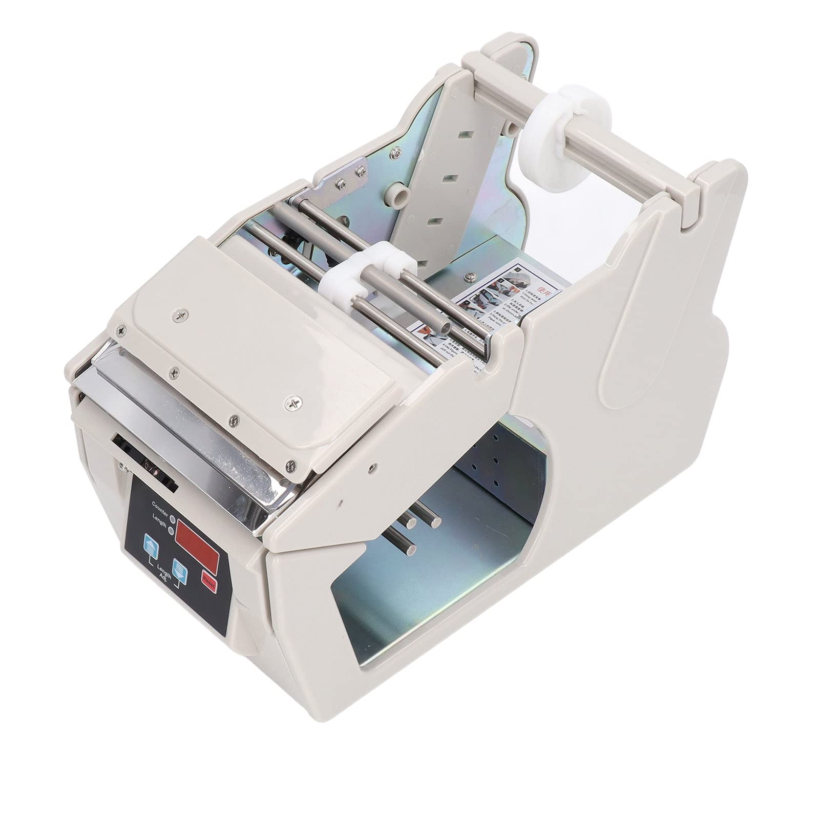 FLEXMAN Automatic Label Dispenser, 0 999999 Auto Counting Label Stripper Machine, Portable Label Peeling Separating Machine for Adhesive Label, Barcodes