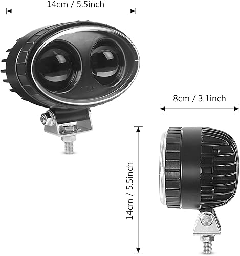Miniatura 3 de LY8 Luz LED de seguridad para carretilla elevadora de 30 W, paquete de 2 luces de advertencia rojas Warehous 10-80 V CC (2 unidades, 30 W rojo)