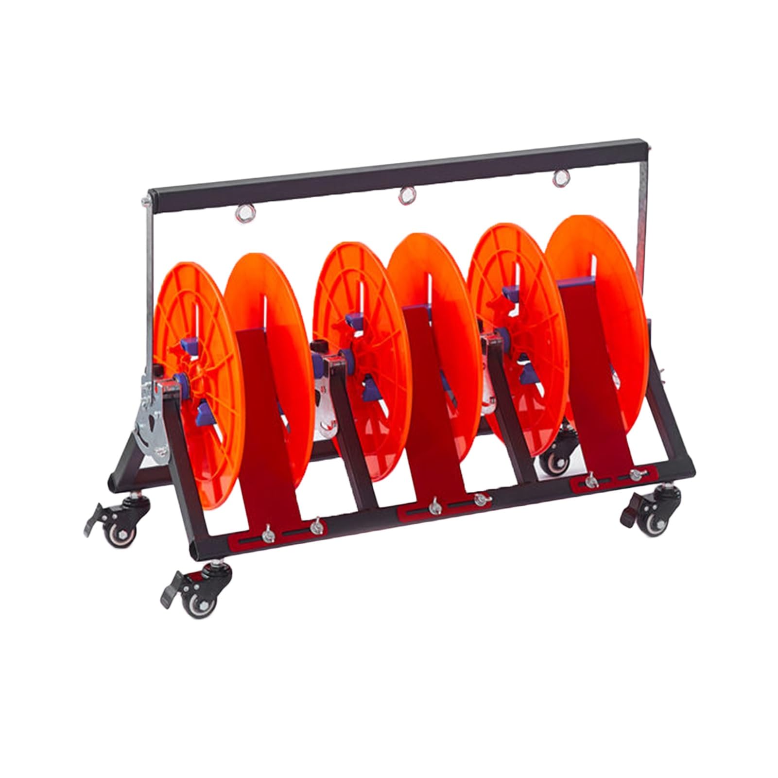Folding Cable Rack With Wheels, Rolled Steel Wire/Cable Dispenser Heavy Duty Conduit Display And Storage For Electrical Industrial And Retail Use(3-volumes)