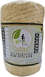 Rolo Corda De Sisal Natural 6mm 67 Metros Arranhador Para Gatos E Artesanato Em Geral - Fits Life