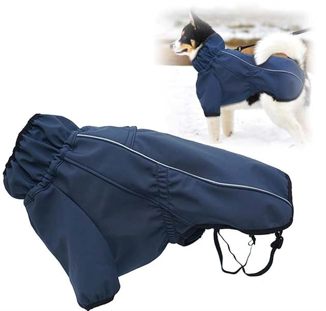 GZGLZDQ Abrigo Impermeable para Perros con Patas Chaqueta de Vellón Reflectante para Perros Medianos Grandes…