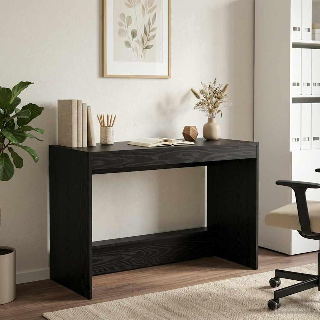 Bureau de lit Chêne noir Bois d'ingénierie 100 x 45 x 75 cm