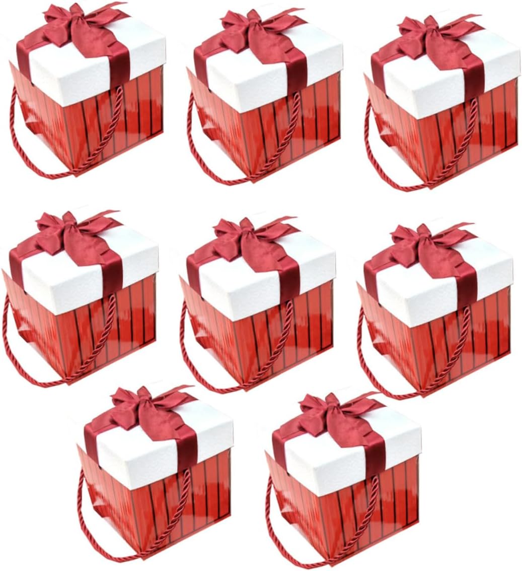 FRCOLOR 8pcs Christmas Wrapping and Storage Box for and Convenient Design for Candy Crafts and