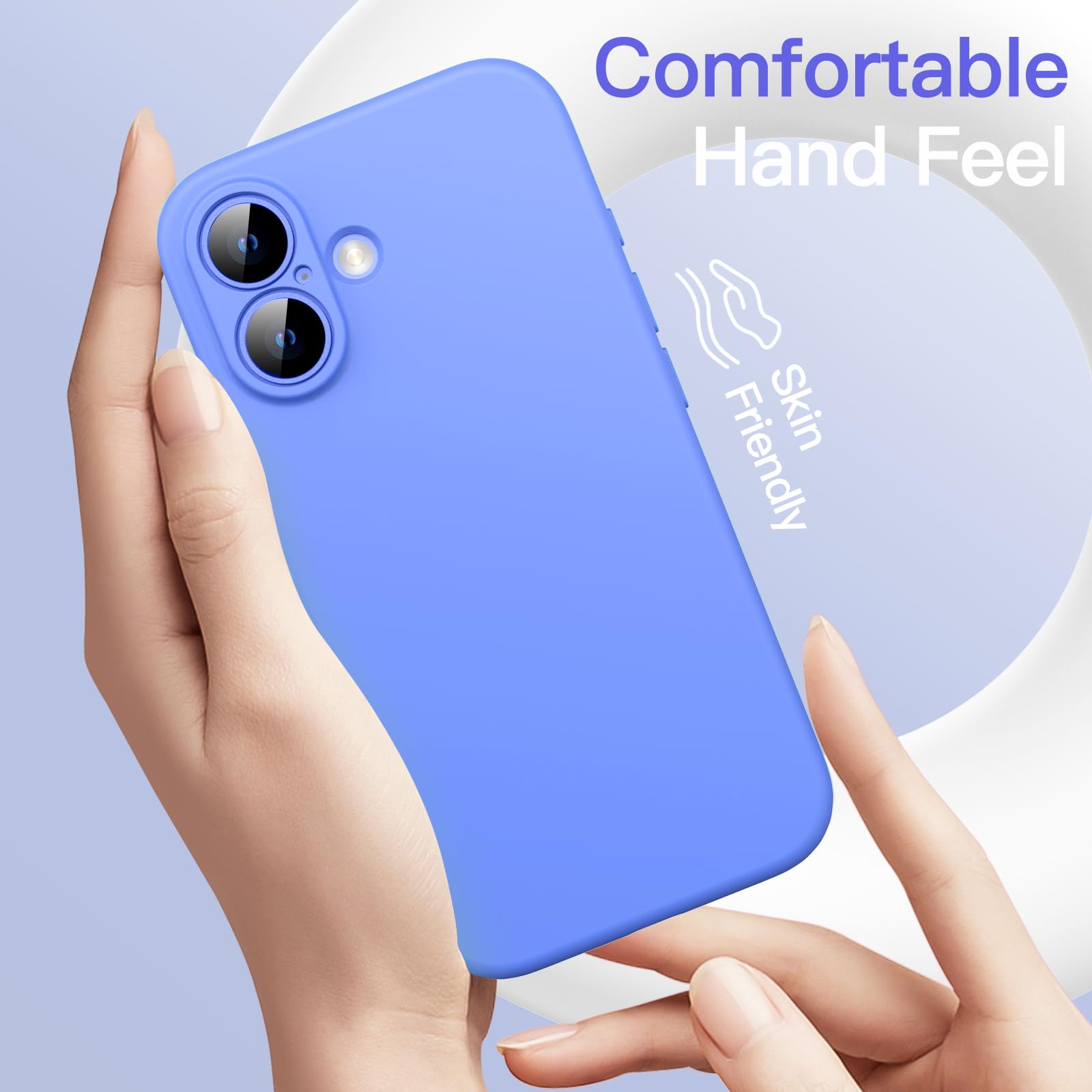 JETech Coque Silicone Liquide Pour IPhone 16 Pro 6,3 Pouces, Étui De