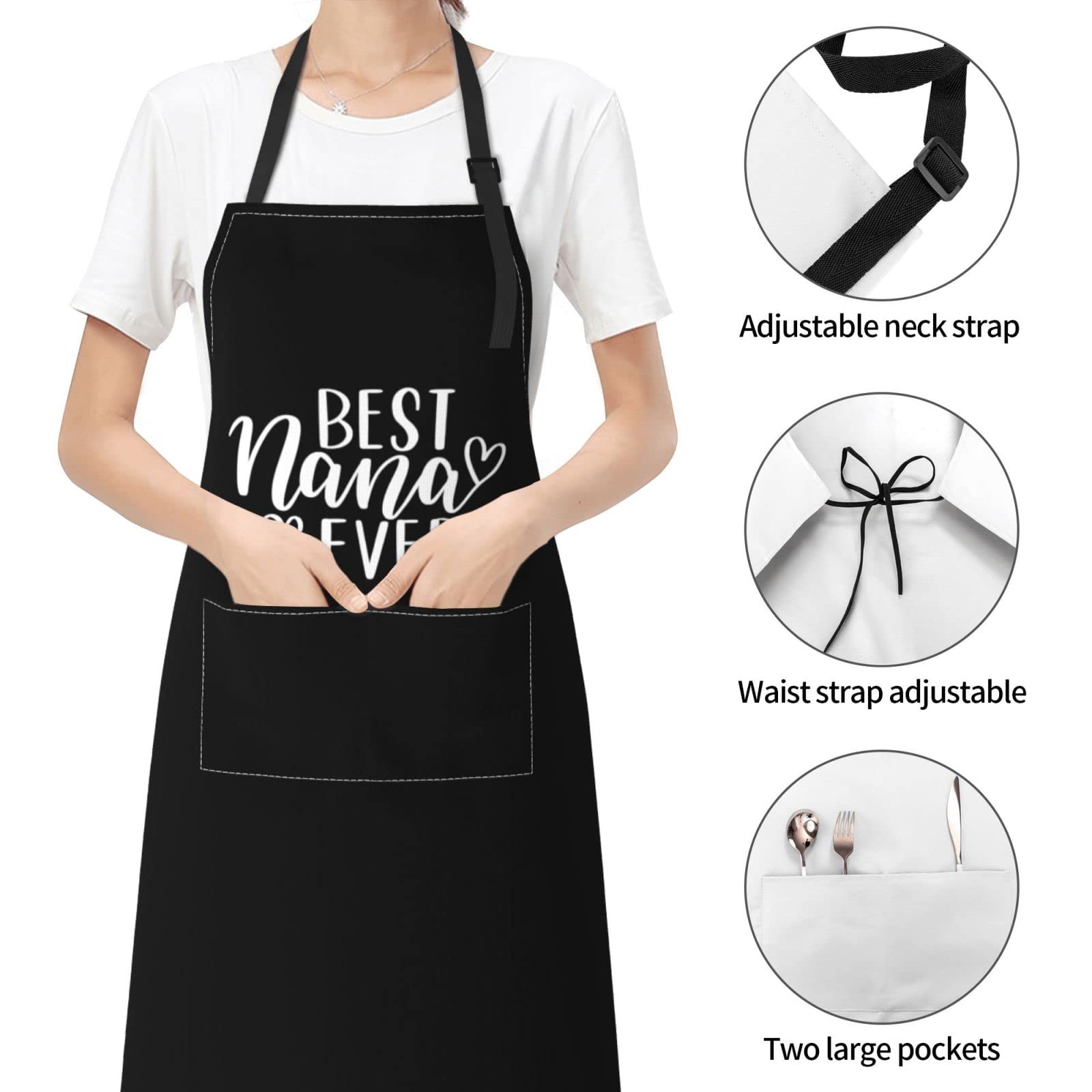 Delantal divertido ajustable para cocinar, chef, delantal divertido para mujeres y hombres