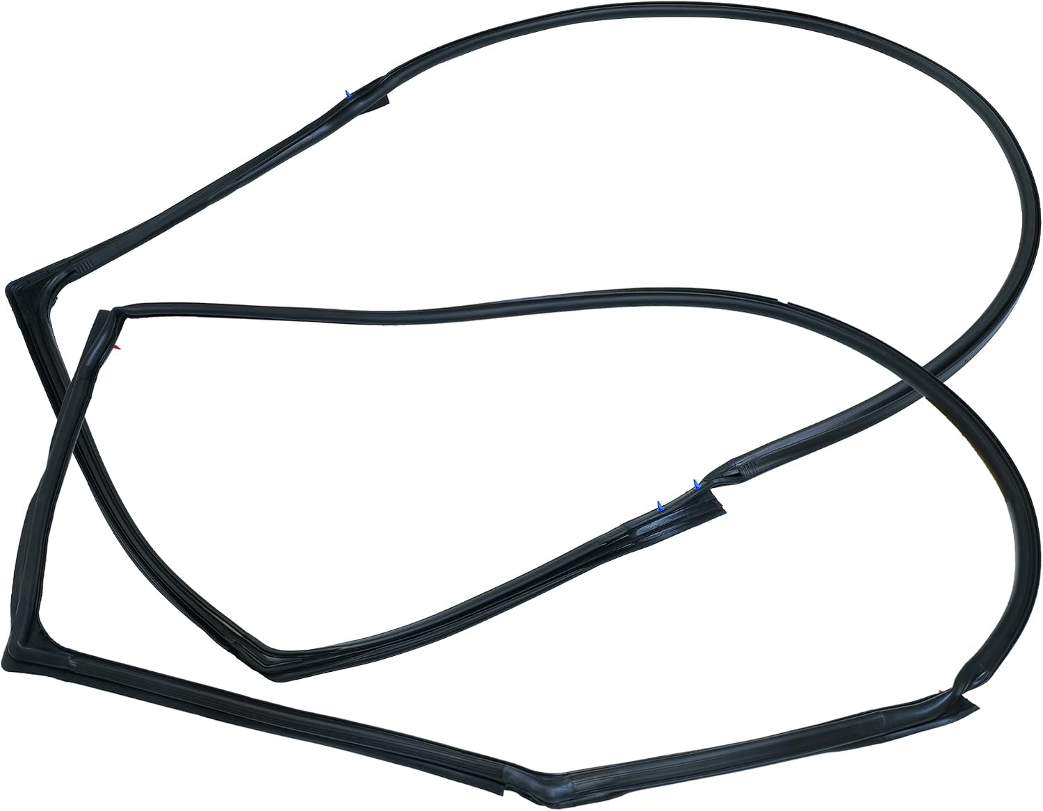 Forwinparts 1 Pair Front Full Door Rubber Weatherstrip Seal Left & Right for Jeep Wrangler 2007 2008 2009 2010 2011 2012 2013 2014 2015 2016 2017 2018 Replace 55395274AW 55395275AW