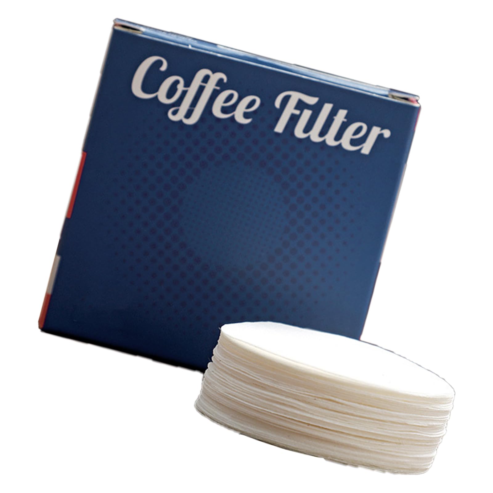 Jazuaiao 100pcs Coffee Filter Papers for Portafilter Espresso Machine Handle Filter Home Accessories Not Decolorant Coffee