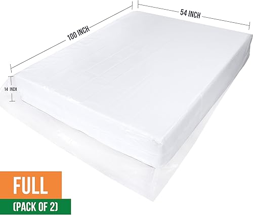 Vista 14 de Utopia Home Bolsa de colchón para mudanzas tamaño Queen, funda de plástico para colchón, se adapta a colchones de hasta 14 pulgadas