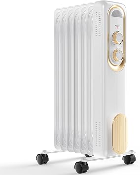 Sweetcrispy Oil Filled Radiator Heater for Indoor Use 1500W Quiet Operation