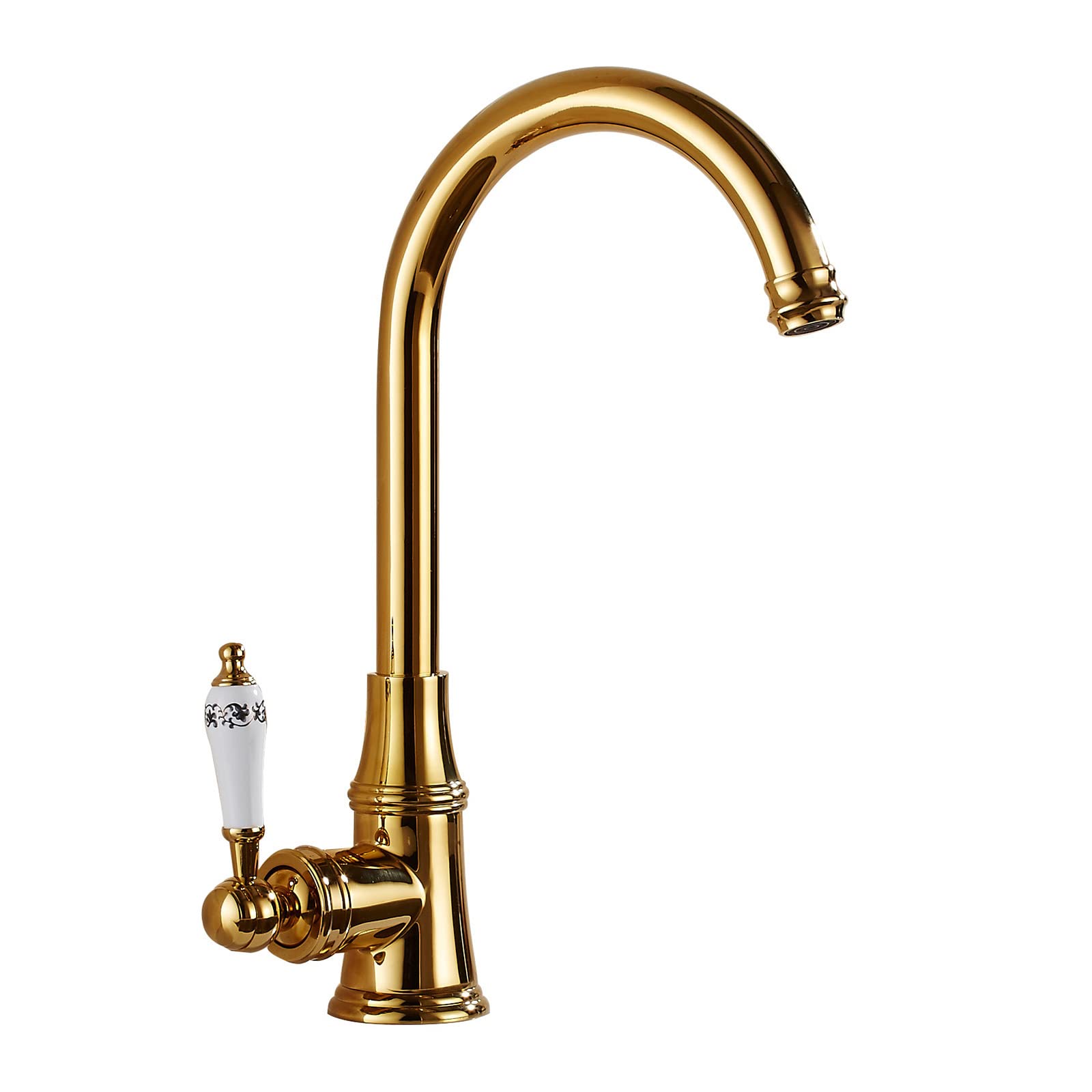 Robinet de cuisine laiton vintage mitigeur monotrou évier