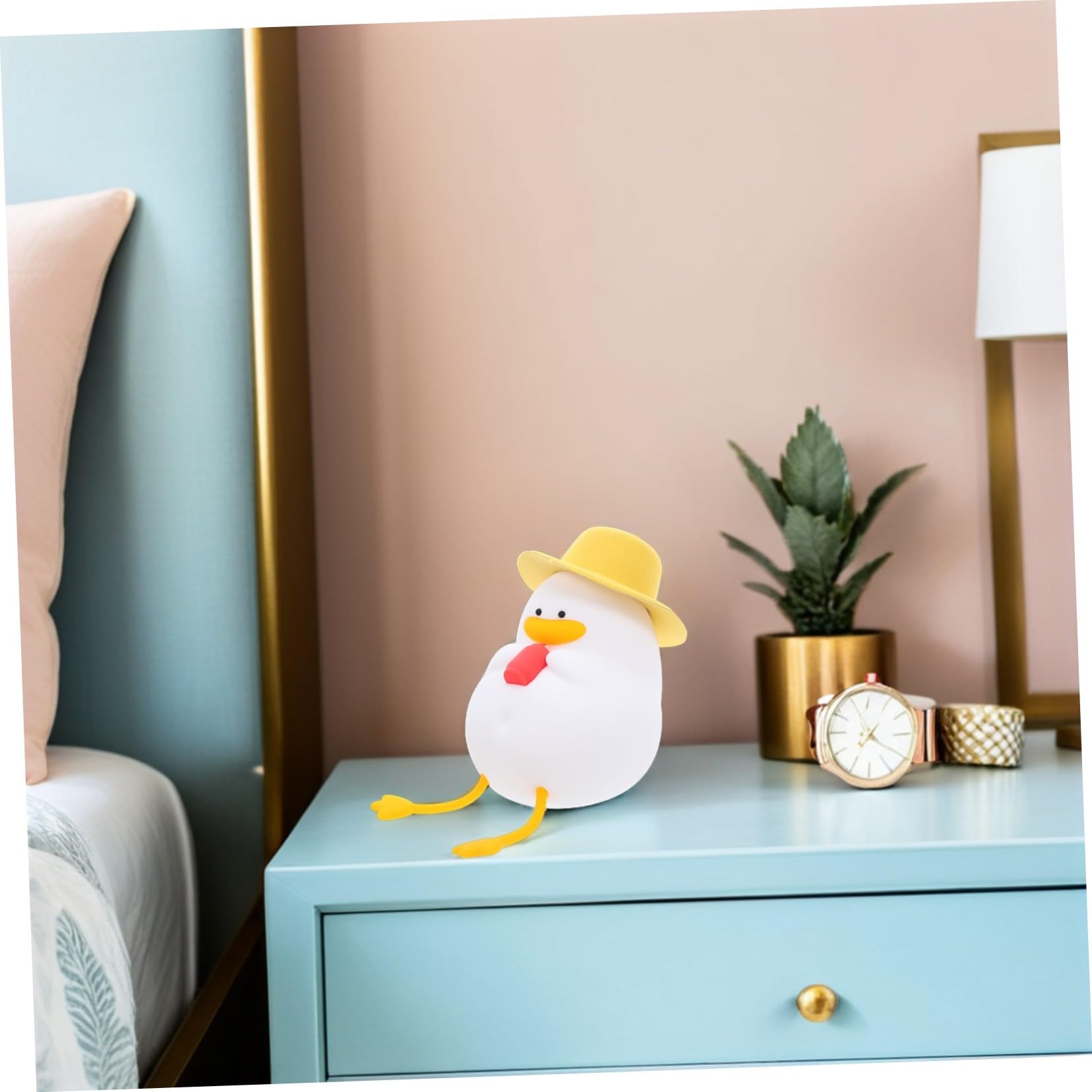Cartoon mit Warmem LED Licht Enten aus Silikon Nachtlicht