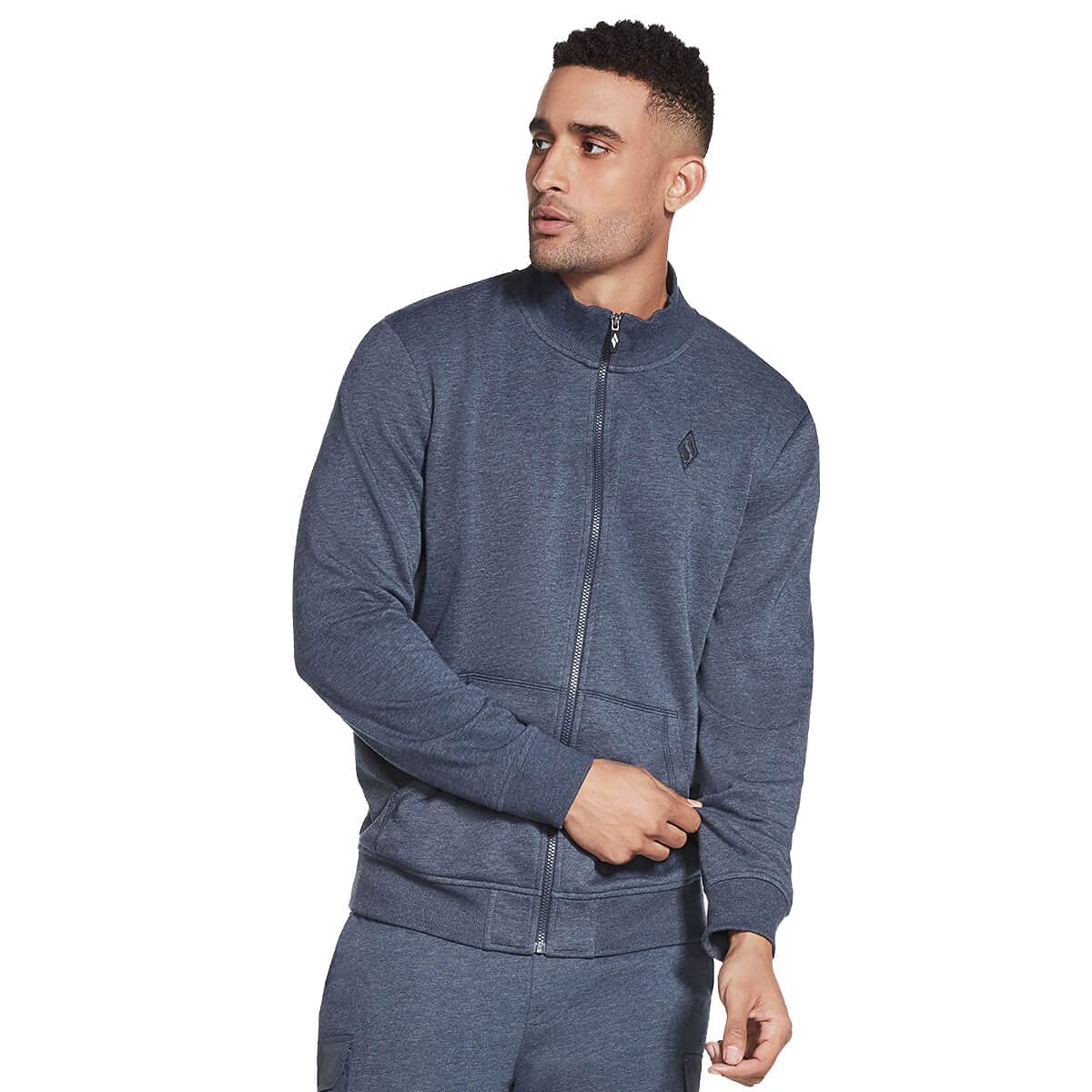 Skechers Mens Go Walk Everywhere Full Zip Sweater - Indigo - XXL