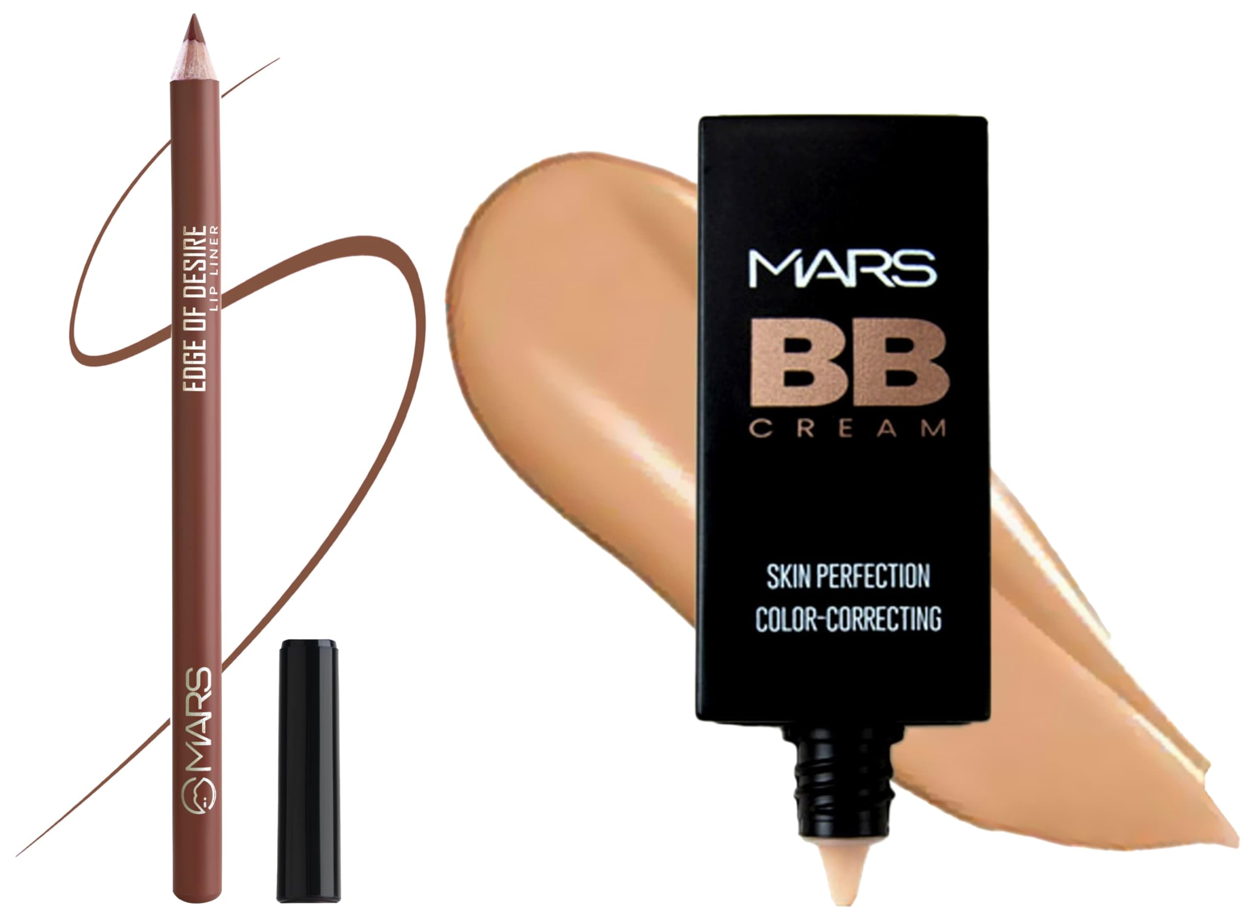 MARS BB Cream Lightweight Foundation | Blendable BB Cream for Women(30 ml) (Tan) Matte Lip Liner | One Swipe Smooth Application | Long Lasting Lip Pencil (1.4gm) (13-CINNAMON ROLL)-picture-42