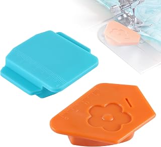 2pcs Magnetic Seam Guide, 2 Styles Polygonal & Square Sewing Guide with Scale Multifunctional Seam Hemmer Gauge for Sewing Machine Accessories & Supplies