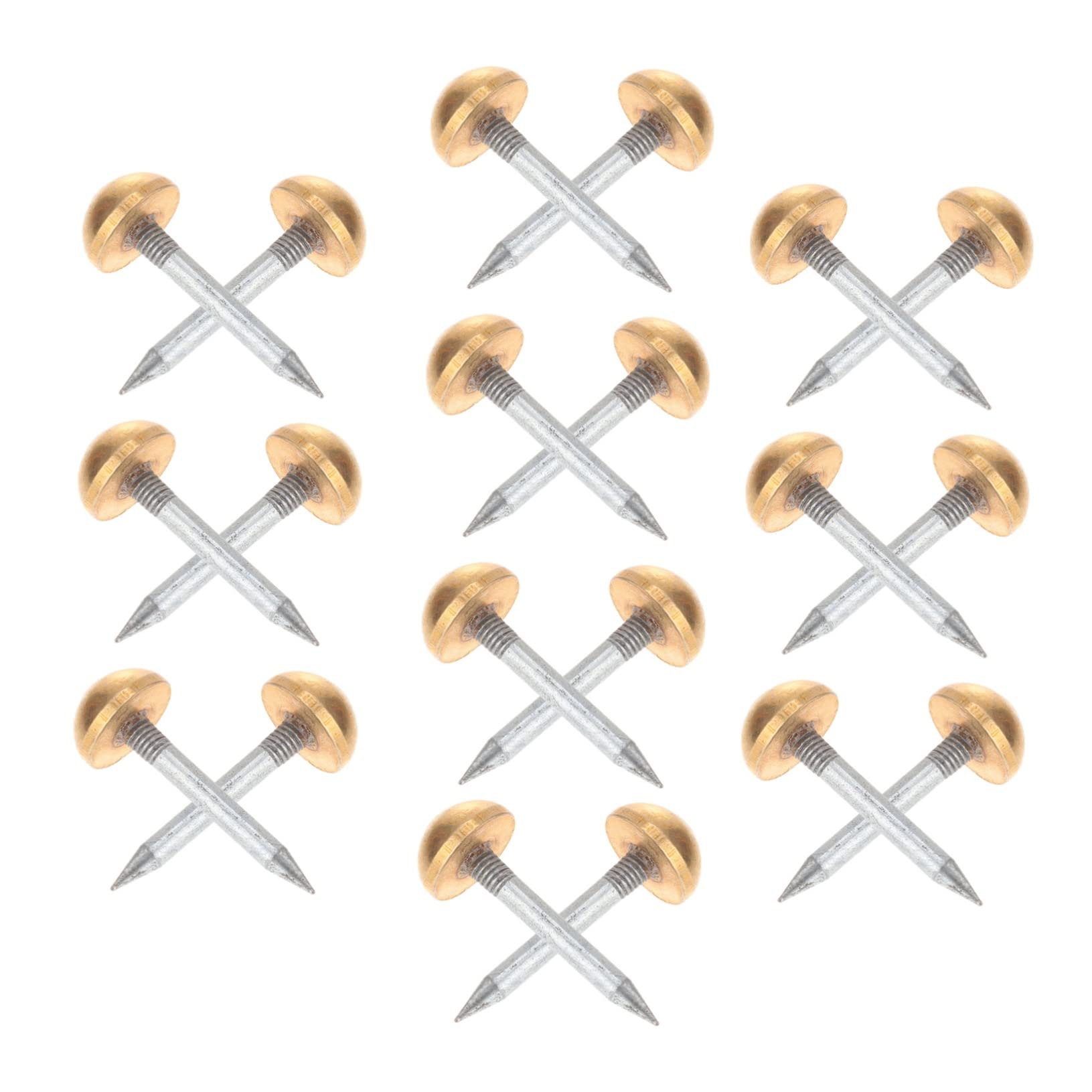 Alipis Strong Penetrating Power 20 Pcs Furniture Decorative Nails Copper Furniture Repair Nails