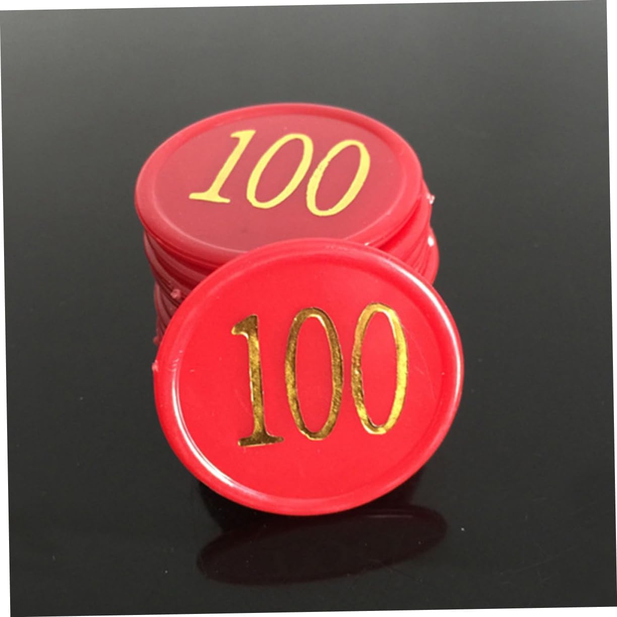80pcs Colored Game Chips Round Plastic Counting Disks for Bingo and Learning Activities for Home Classroom and Parties