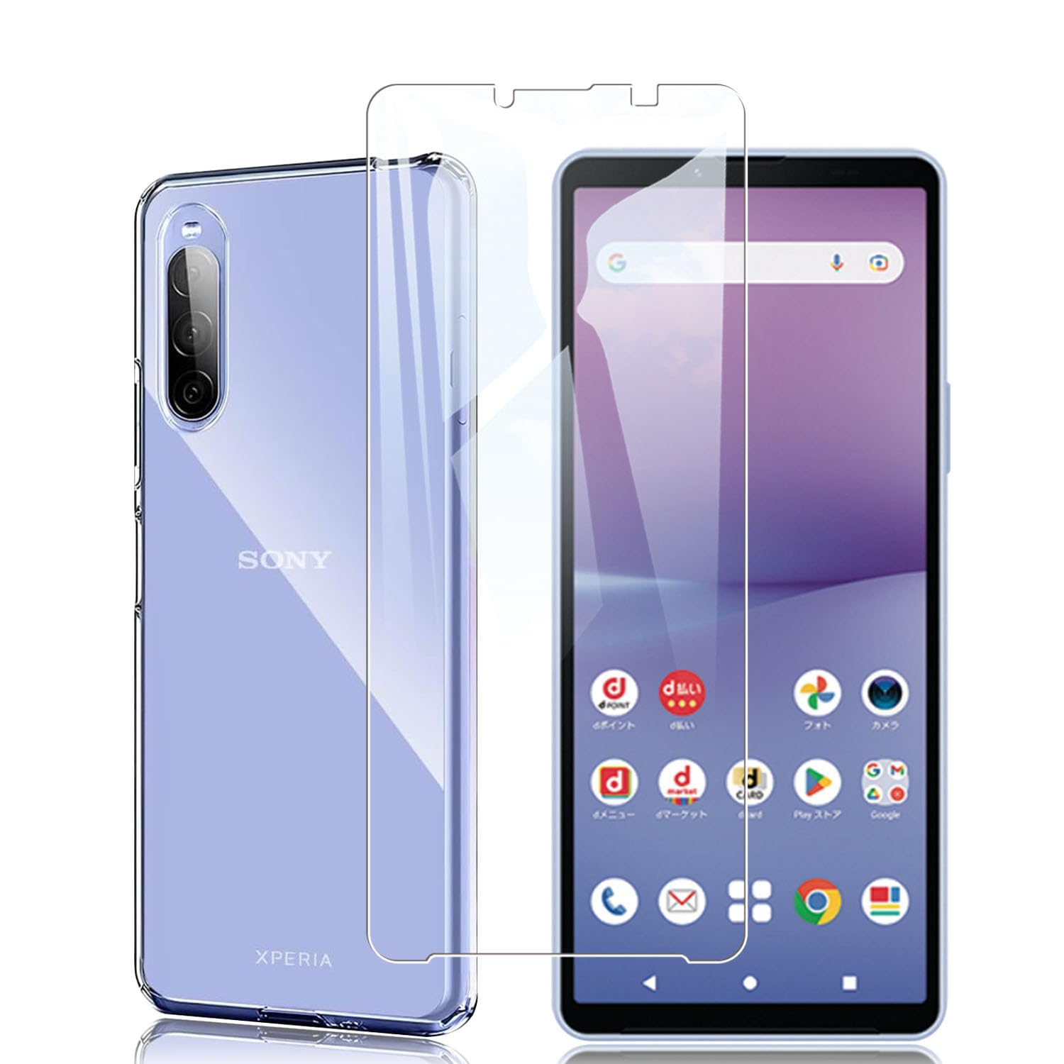 Amazon.co.jp: 対応 Xperia 10 V 用の ガラスフィルム【1枚ガラス 