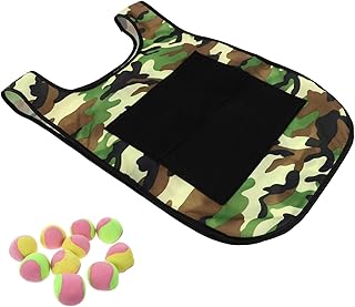 BAFAFA 4 Sets Sticky Jersey Tool Vest Outside Toys for Kids Baseball Toy Throwing Balls Vest Game Set Dodgeball Game Vest Oxford Cloth Outdoor Parent-Children Interactive Toy Darts (Color : Centimete