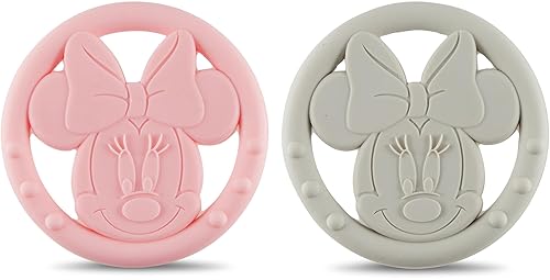 Miniatura 1 de Cudlie Disney - Juego de mordedores de silicona para bebés, mordedores de grado alimenticio y sin BPA para bebés de 6 a 12 meses, paquete de 2