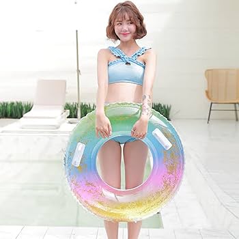 Amazon.co.jp: ZEZYXUFM 浮き輪 うき輪 星空グリッター