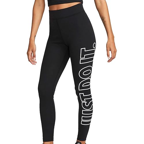 Nike Sportswear ClassicsWomen's Graphic High-Waisted Leggings, Size L Black/White