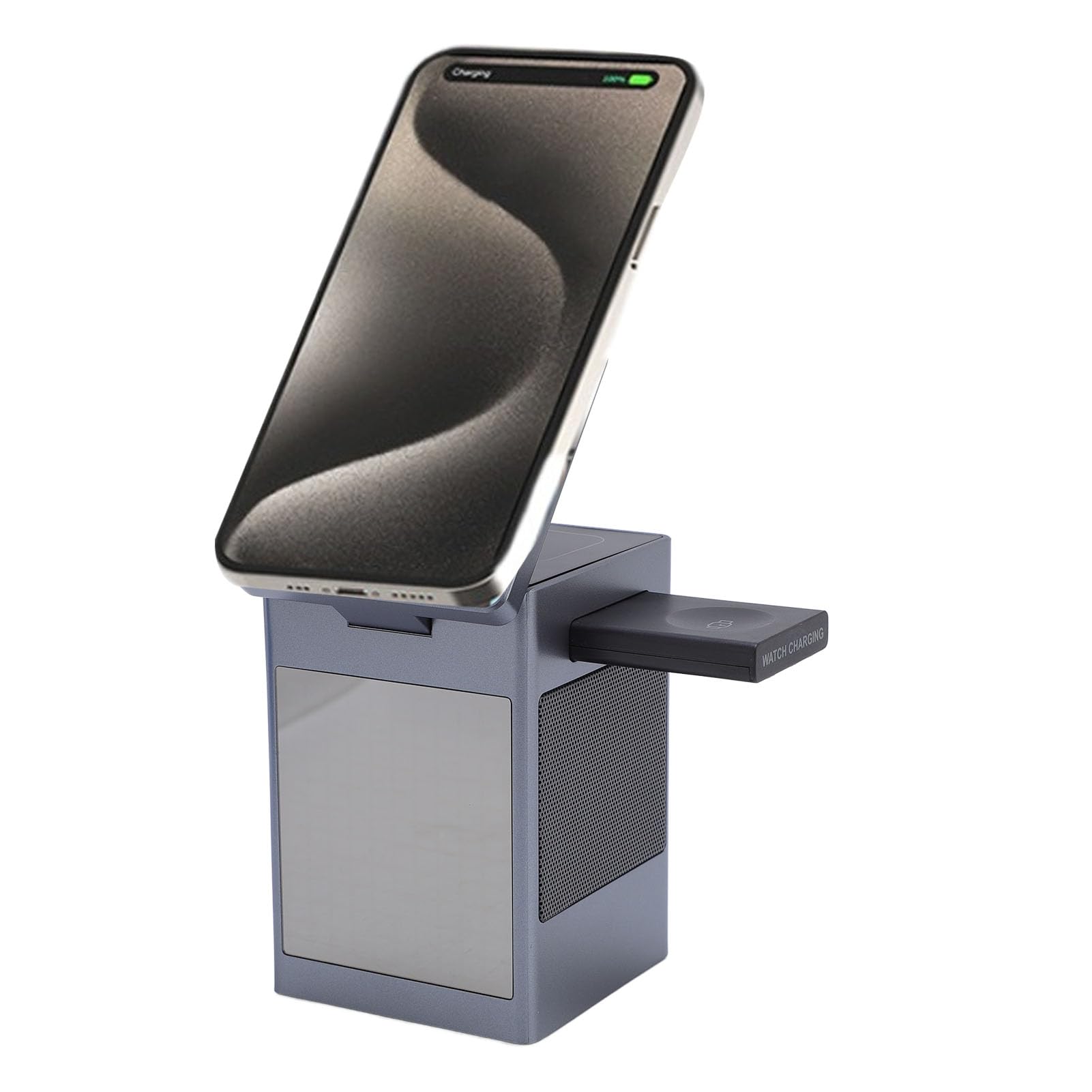 Jectse 6 en 1 Station de Charge sans Fil, Quai de Support de Chargeur sans Fil Magnétique Rapide pour Les Appareils iOS pour la Montre D'écoute Téléphonique, Cube de Support de Chargeur