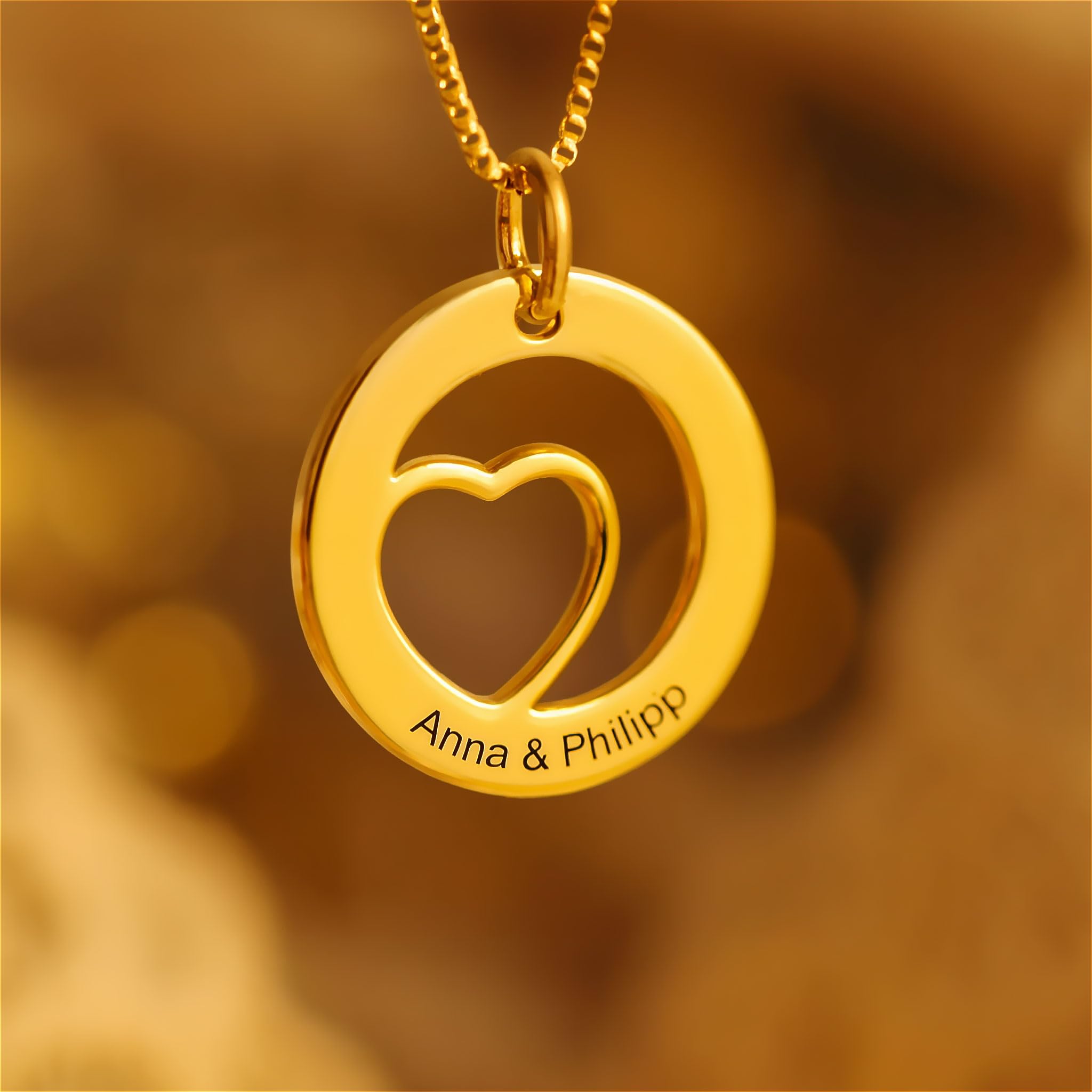 Personalisierte Kette Damenkette mit Gravur 925 Silber - Namenskette personalisiert für die Freundin Ehefrau Mutter oder Tochter