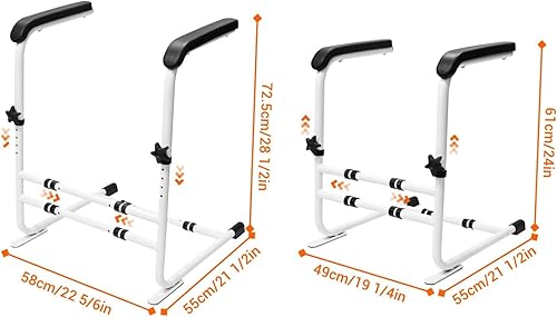 Miniatura 7 de Soporte de sofá para ancianos y discapacitados  Ayuda de elevación ajustable de 330 libras de capacidad, asas antideslizantes, alturaancho ajustable