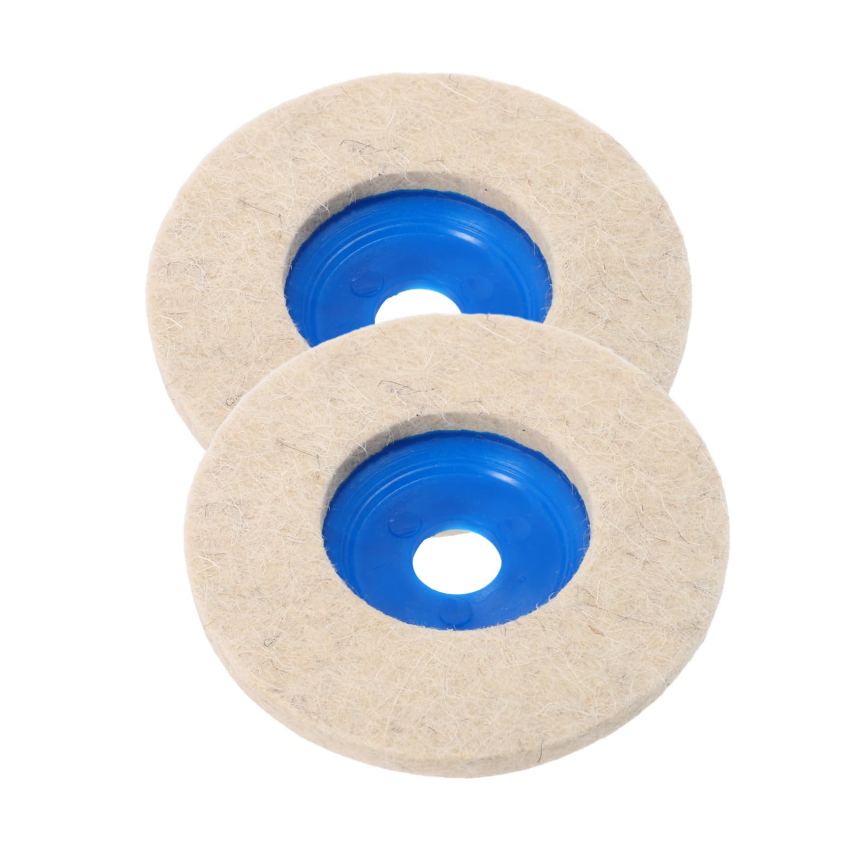 Unomor Versatile 2pcs Wool Polishing Wheel Discs Woodworking Metal Polishing Angle Grinder Attachment Felt Pad