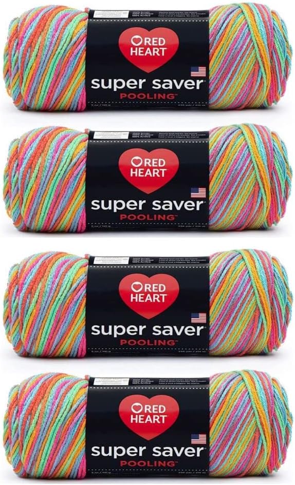 Compra a granel - Hilo Red Heart Super Saver Pooling (paquete de 4) (Papaya)