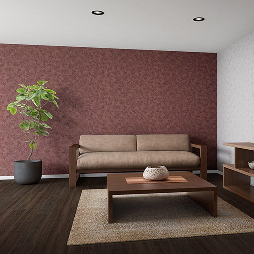 Amazon | 壁紙屋本舗 壁紙 生のり付き クロス コンクリート 赤