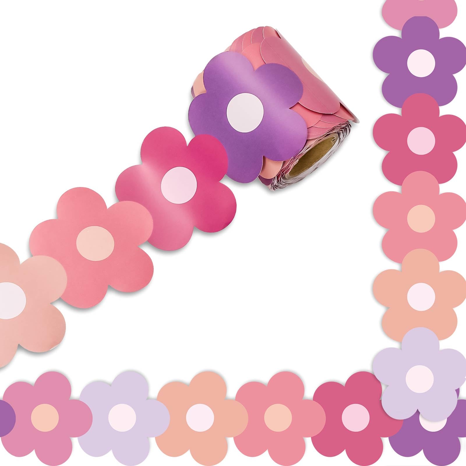 Amazon.com: Whaline 32.8ft Preppy Hippie Flower Bulletin Board
