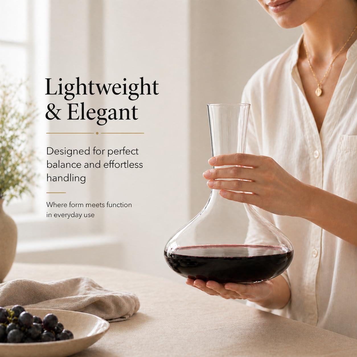 Holmegaard Weinkaraffe 1,7 l Cabernet verbessertes Weinerlebnis, klar