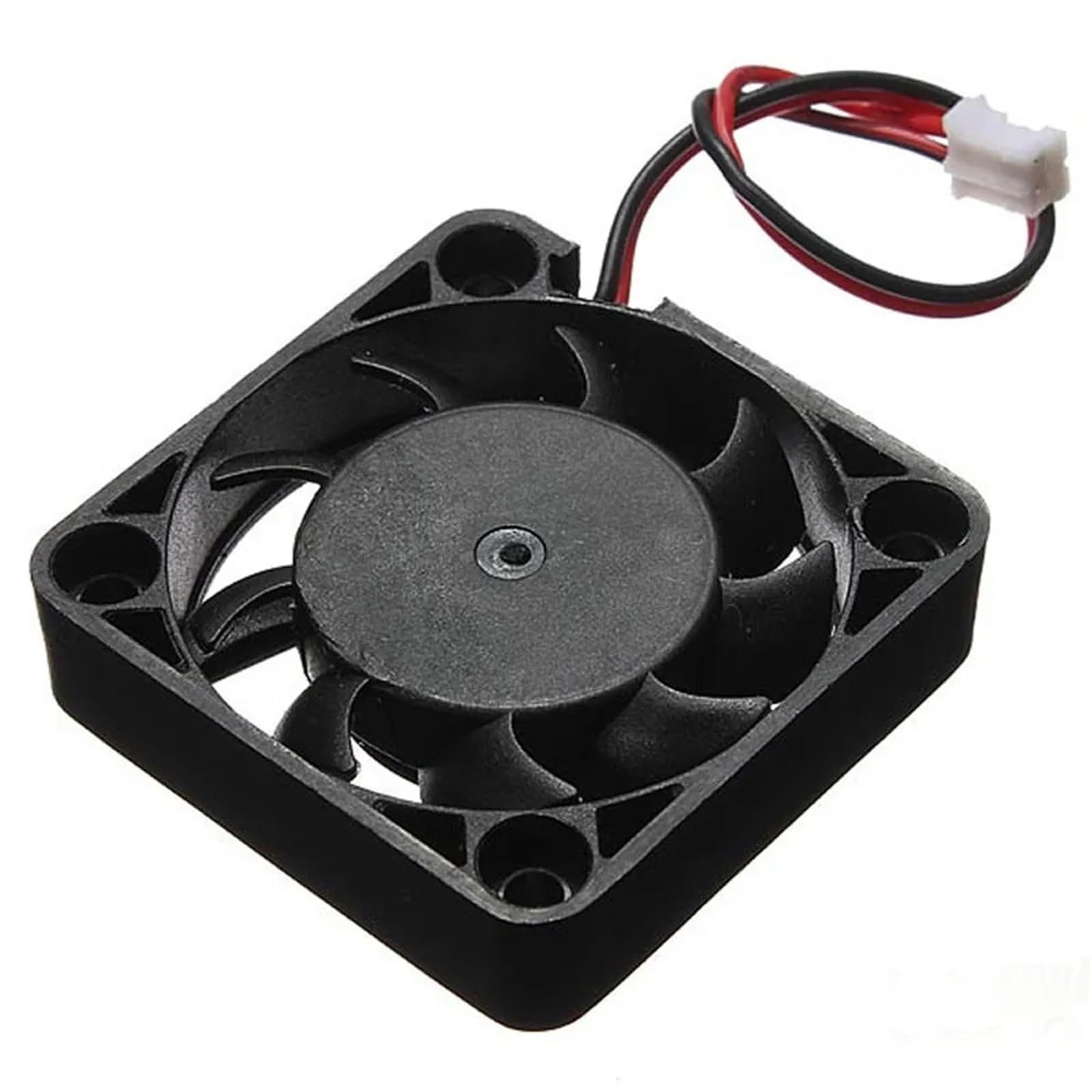 2 STK. 12 V 4-poliger 40 mm leiser bürstenloser Computerkühler for PC-CPU-Kühlergehäuse, bürstenloser schwarzer Kühler, leiser Rechenlüfter, 40 x 40 x 10 mm