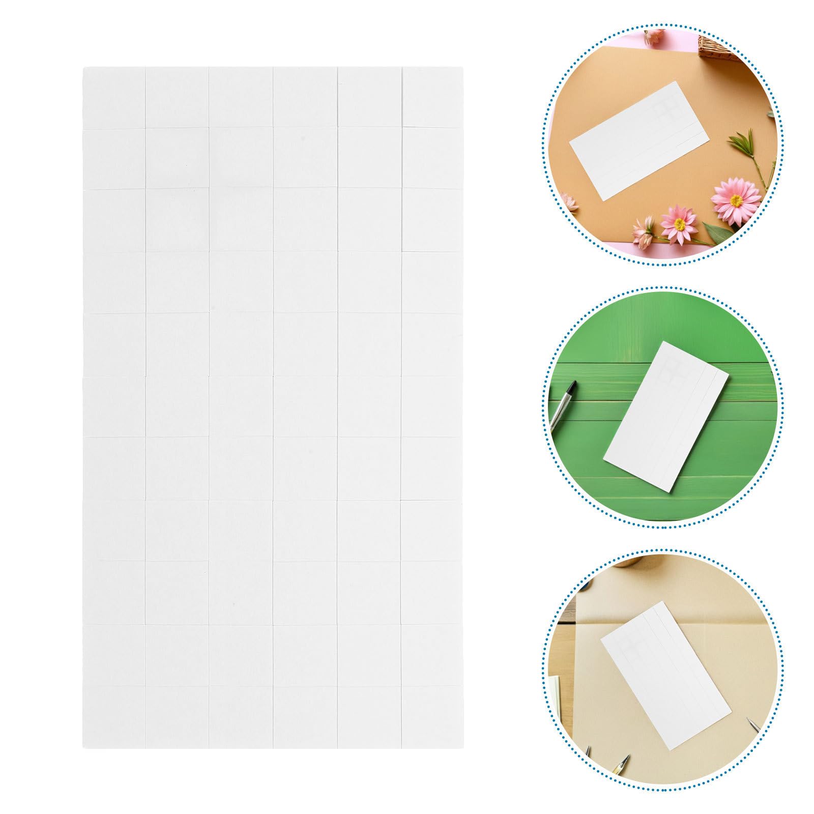 Tofficu 60 Blatt Doppelseitige Schaumstoff Klebequadrate 3d Unterstützung aus Weißem Schaumstoff für Fotoalben und Bastelarbeiten mit Starker Haftung für Halloween und Foto Wandmontage