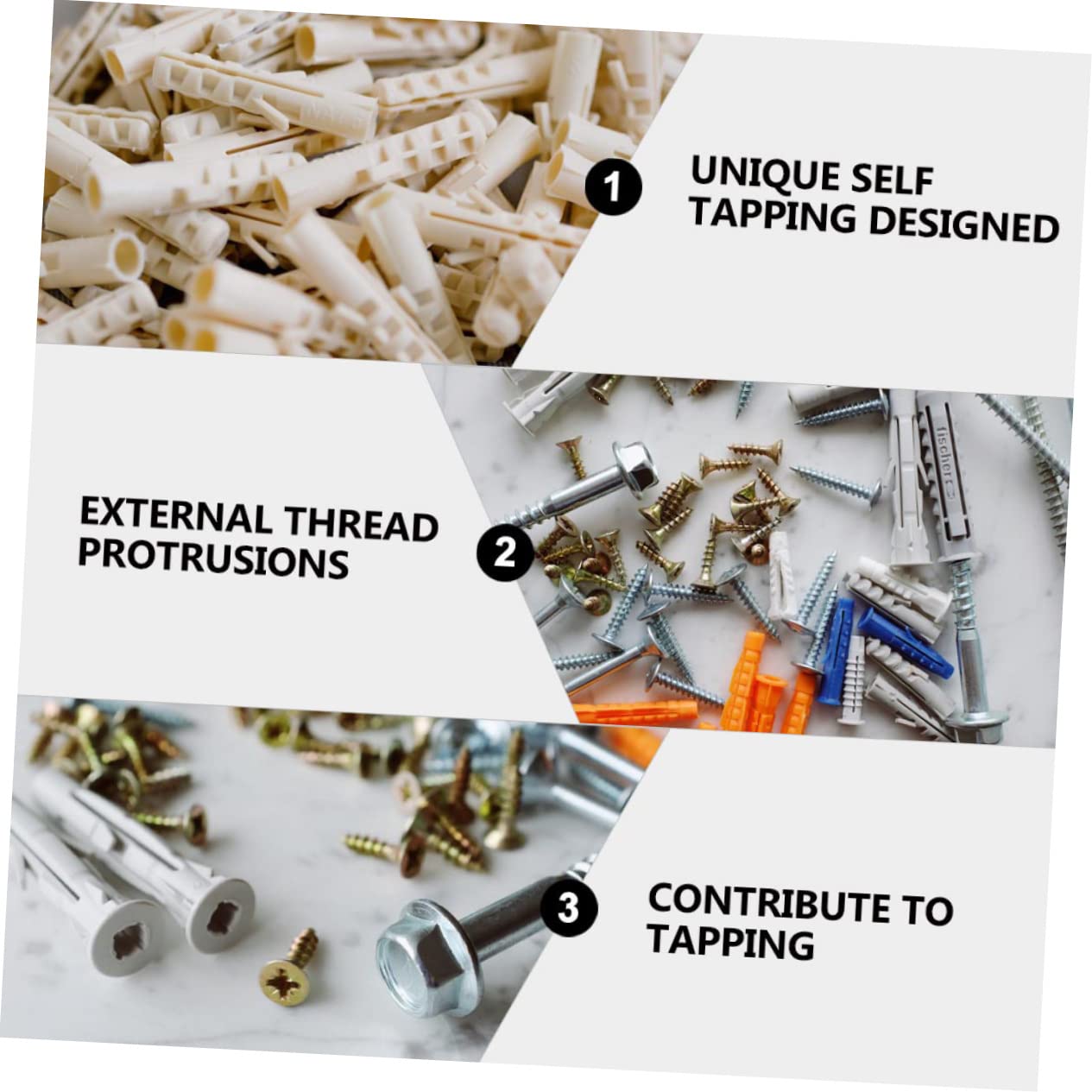 460Pcs Internal Thread Drive Nut Inserts for Wood Furniture Mounting Fasteners Assortment Kit Resistant Easy Installation Hardware