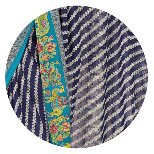 Image of MIRCHI FASHION Saree for Woman | Chiffon Floral Printed Breathable Occasional Sari with Blouse
