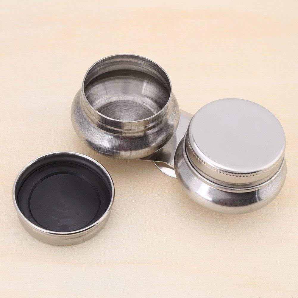 Double Palette Cup, contenitore per pittura a tazza grande a doppia benna per olio, in acciaio inox