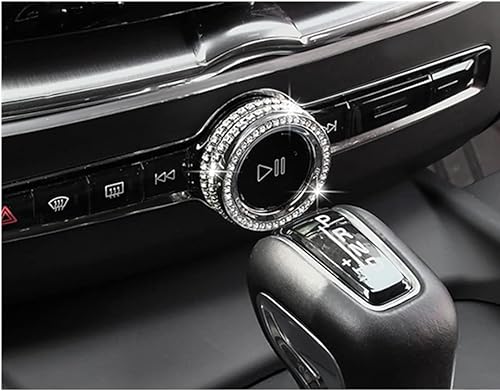 Miniatura 4 de Bling Accessories - Calcomanía para perilla de audio para interior de automóvil, compatible con Volvo XC60 XC90 S60 V60 XC40