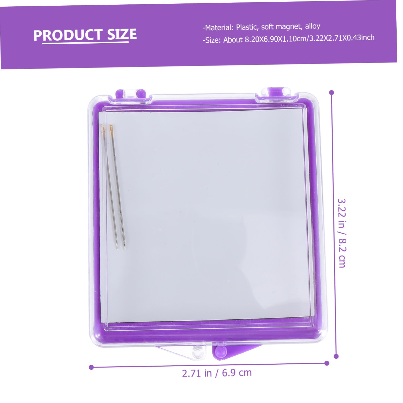 EXCEART 6piezas Contenedor De Herramientas De Costura Magnético Soporte De Agujas Alfiletero Portátil Para Coser y Manualidades Para Agujas Clips y Objetos Metálicos