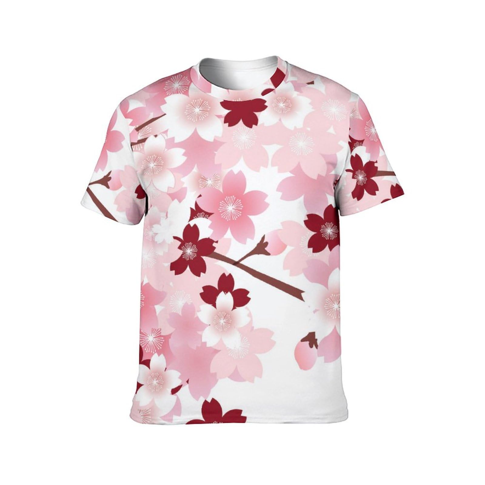 ブラウン 半袖Tシャツ 花柄デザイン 楽天市場】GENJU Tシャツ メンズ 和柄 桜 花見 鯉 刺繍のように