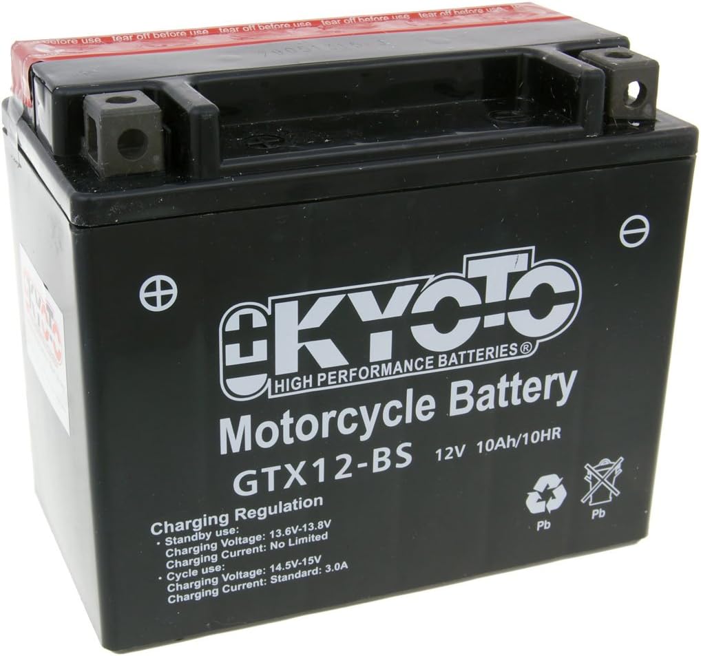 battery Kyoto 12V GTX12-BS MF maintenance free for Kawasaki W 800 A (2011)
