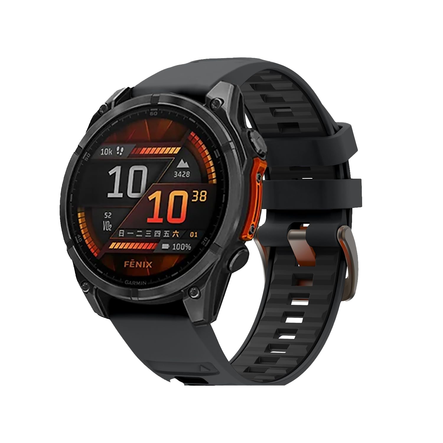 Photo 1 of 26mm Quickfit Watchbands Compatible with Garmin Epix Pro/Fenix 8 AMOLED 51mm/Fenix 7X/7X Pro/6X/6X Pro/5X/5X Plus/,Silicone Strap for Garmin Descent/Mk3/3i51mm/ mk1/mk2/mk2i/Enduro3/2 Watch Band
