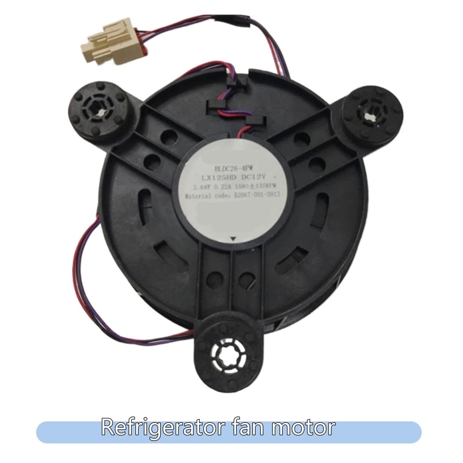 Motor De Ventilador De Refrigerador, Compatible Con Skyworth, DC12V, BLDC26-4PW-1 LX125HD B2067-001-0913, 1 Ud.